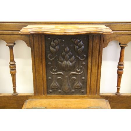 Garderobe Hallstand  Massiv Eiche Jugendstil