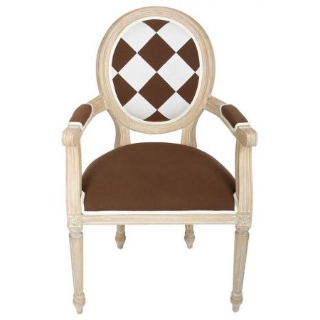 Französischer Armlehnstuhl Armchair "Cabriolet Lxvi Arlequin"