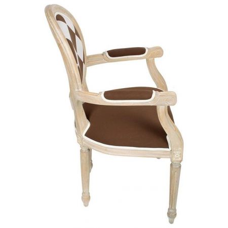 Französischer Armlehnstuhl Armchair "Cabriolet Lxvi Arlequin"