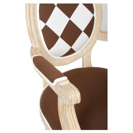 Französischer Armlehnstuhl Armchair "Cabriolet Lxvi Arlequin"