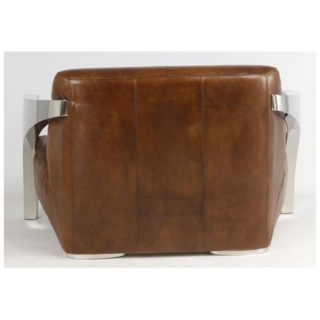 Art Deco Retro Clubsofa Ledersofa Echtleder Sofa französisch klassisch