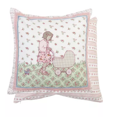 Clayre & Eef Kissen "Kinderwagen" 50*50cm