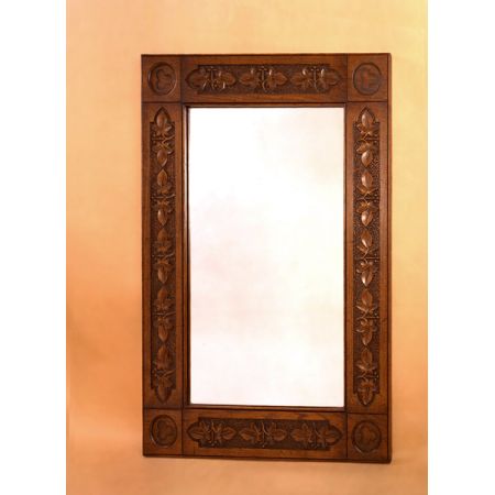 "Bedroom Mirror - Heavily Carved"