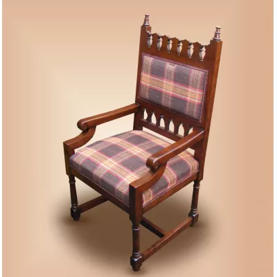 Gothic Upholstered Chair - Arm