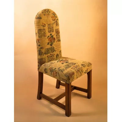 Upholstered Square Leg Chair - Arm