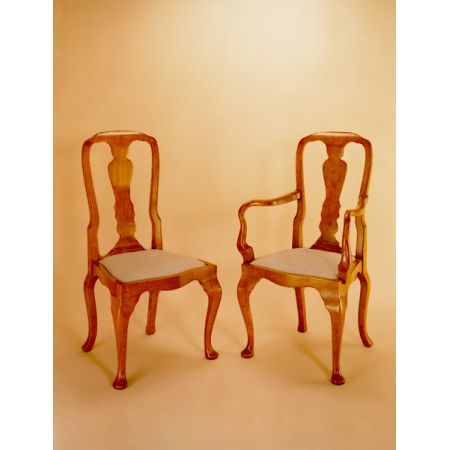 Queen Ann Style Chair - Arm