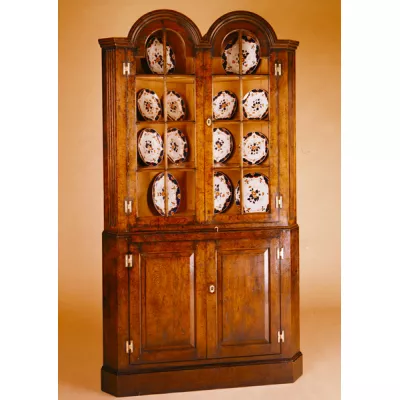 Double Dome Corner Cupboard