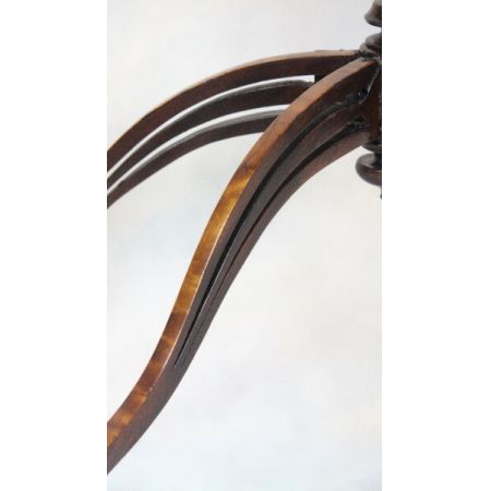 Mahagoni Tisch / Halltable Sidetable Demi Lune Edwards & Roberts