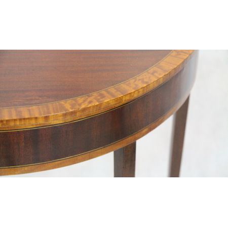 Mahagoni Tisch / Halltable Sidetable Demi Lune Edwards & Roberts