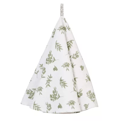 Clayre & Eef Küchentuch Grün Serie Olive Orchard ca. Ø 80 cm