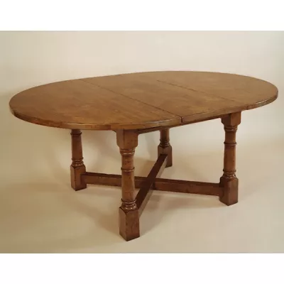 Round Table - Cross Stretcher - 1 Leaf