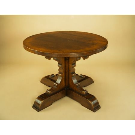 Single Pedestal Table - Bracketed Base