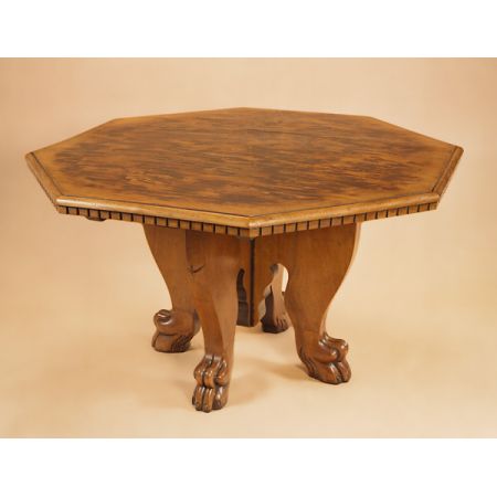 Italian Octagonal Walnut Centre Table