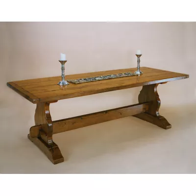 Joined Dining Table - Trestle End