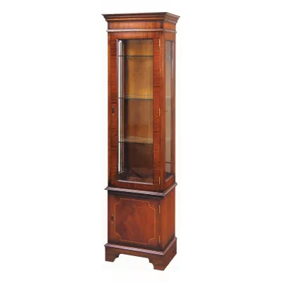 Eintürige Mahagoni Vitrine