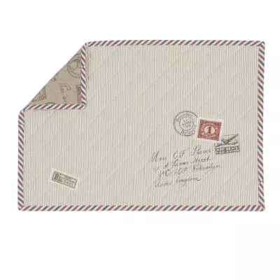 Clayre & Eef Tischset "Postal Express" 6 stück 33*48 cm