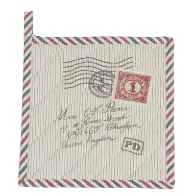 Clayre & Eef Topflappen Briefmarke
