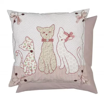 Clayre & Eef Kissen "Cats" 50*50cm