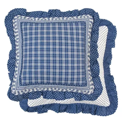 Clayre & Eef Kissenhülle "Patch Work" 40*40 BLau