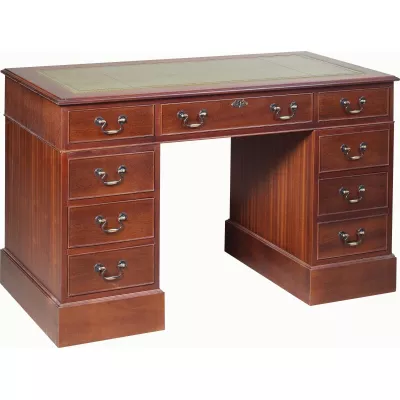 Englischer Mahagoni Schreibtisch "Pedestal Desk Medium"