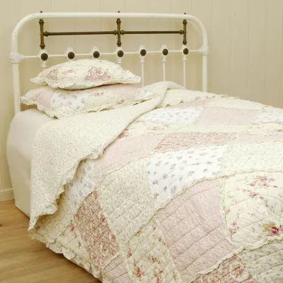 Clayre & Eef Tagesdecke Rosa/Weiß 230x260