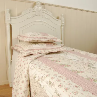 Clayre & Eef Tagesdecke Hellrosa/Blumen 180x260
