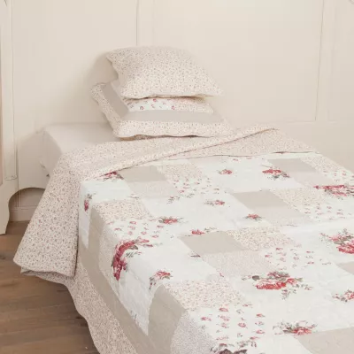 Clayre & Eef Tagesdecke "Flower Patch" 150x150cm