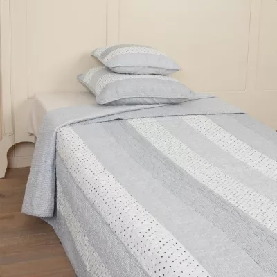 Clayre & Eef Tagesdecke "Black Square" 260x260