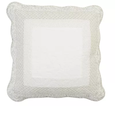 Clayre & Eef Kissenhülle 50x50 weiß