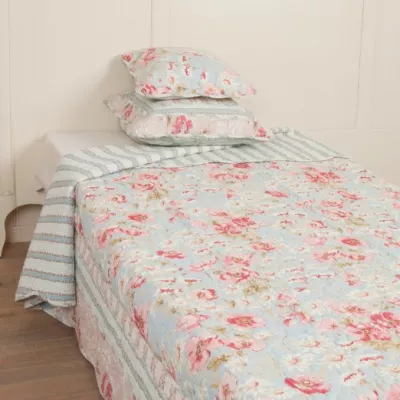 Clayre & Eef Bettüberwurf - Tagesdecke - Quilt - Patchwork - 300x260cm