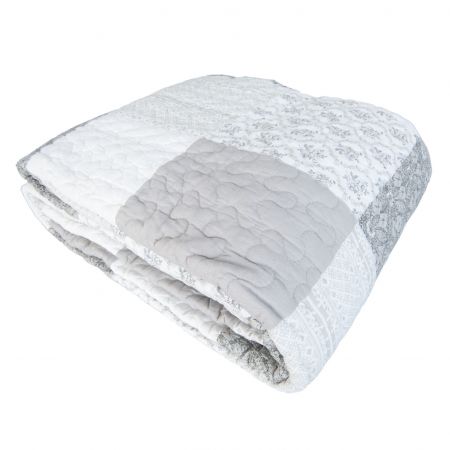 Clayre & Eef Tagesdecke Patch 2 Personen 260x260cm