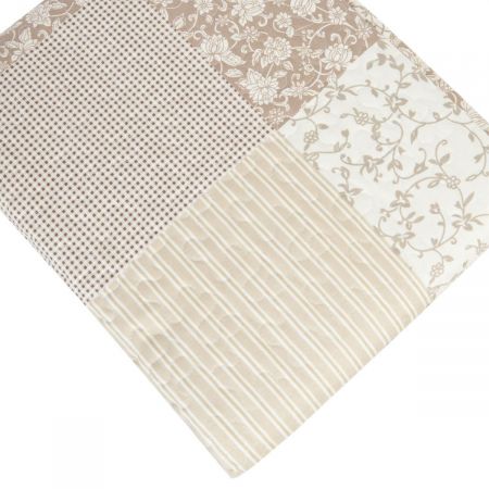 Clayre & Eef Tagesdecke Blumen Braun 2 Personen 230x260cm
