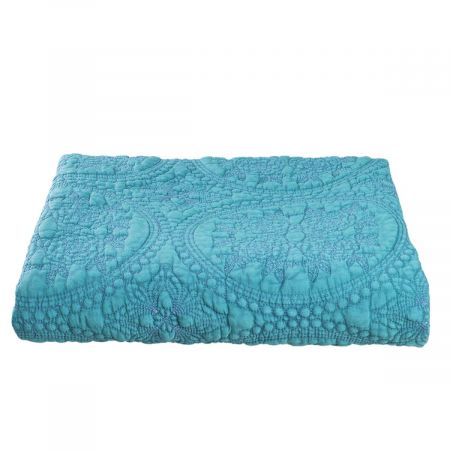 Clayre & Eef Bettüberwurf stonewashed 180x260 cm