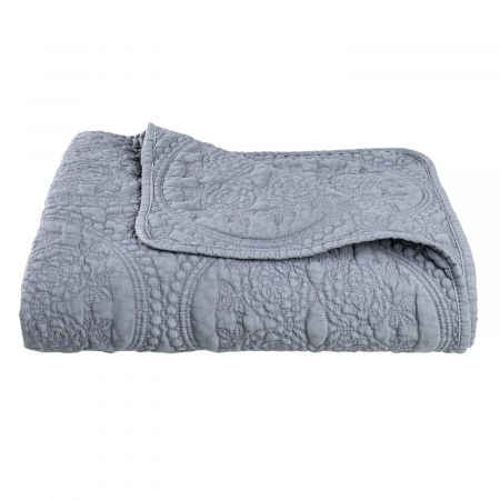 Clayre & Eef Bettüberwurf stonewashed 180x260 cm