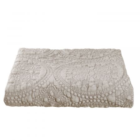 Clayre & Eef Bettüberwurf stonewashed 180x260 cm