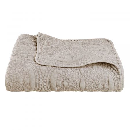 Clayre & Eef Bettüberwurf stonewashed 180x260 cm