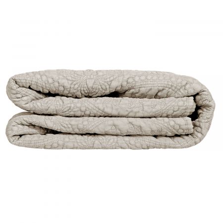 Clayre & Eef Bettüberwurf stonewashed 180x260 cm