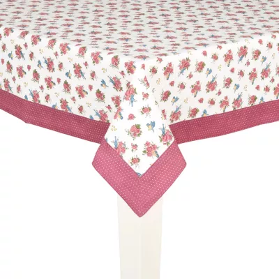 Clayre & Eef Rose and Bird Tischdecke ca. 150 x 150 cm