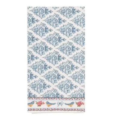 Clayre & Eef Rose and Bird Servietten Stoffserviette 6er Set ca. 40 x 40 cm