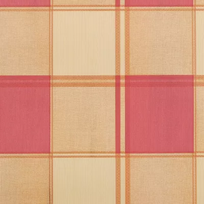 Clayre & Eef Wachstuch rosa natur kariert 140 x 275 cm