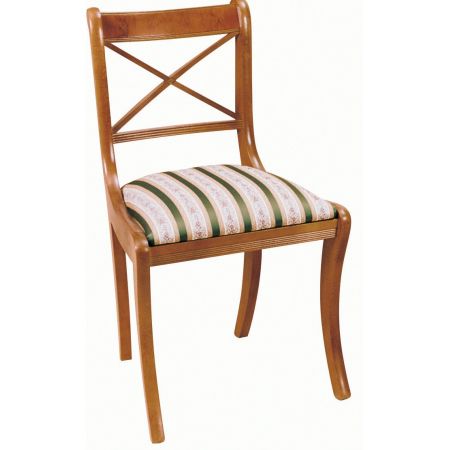 Englischer "Cross Stick Chair" Stuhl im Regency Stil