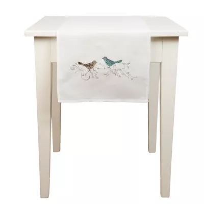 Clayre & Eef Tischläufer Vögel ca. 40 x 120 cm