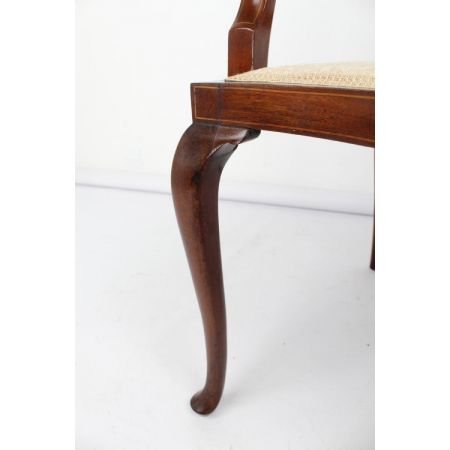 edwardianischer Stuhl / open arm chair aus Mahagoni