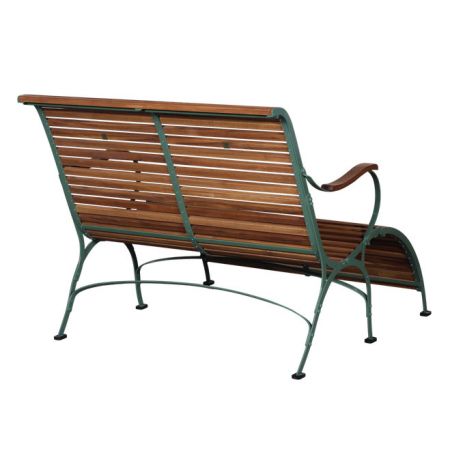 Gartenbank "Martragny" mit Fußteil in Grün