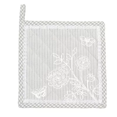 Clayre & Eef Topflappen grau