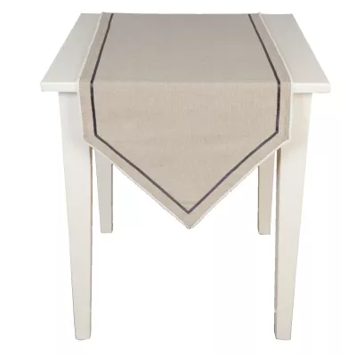 Clayre & Eef Schlichter Tischläufer Spitz 50*160cm
