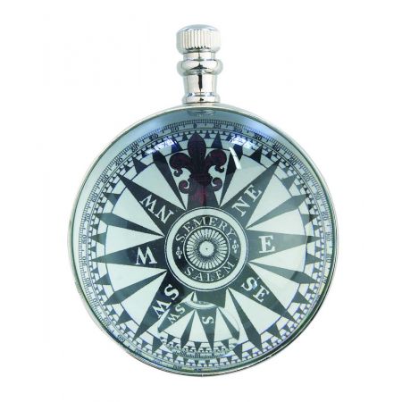 Authentic Models Uhr - The Eye of time Clock, Nickel SC051