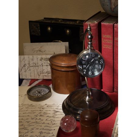 Authentic Models Uhr - The Eye of time Clock, Nickel SC051