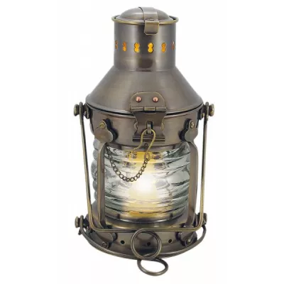 Maritim by Morris Ankerlampe, Messing antik, elektrisch 230V, E14, 25W, H: 24cm, Ø: 12cm