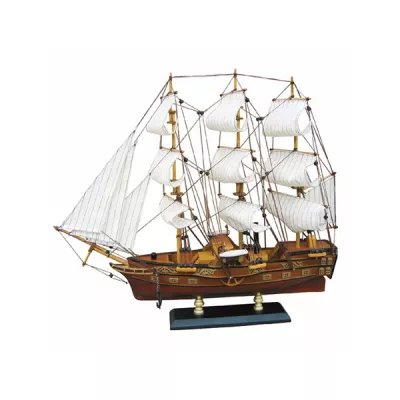 Maritim by Morris Fregatten-Raddampfer, Holz mit Stoffsegel, L: 49cm, H: 43cm